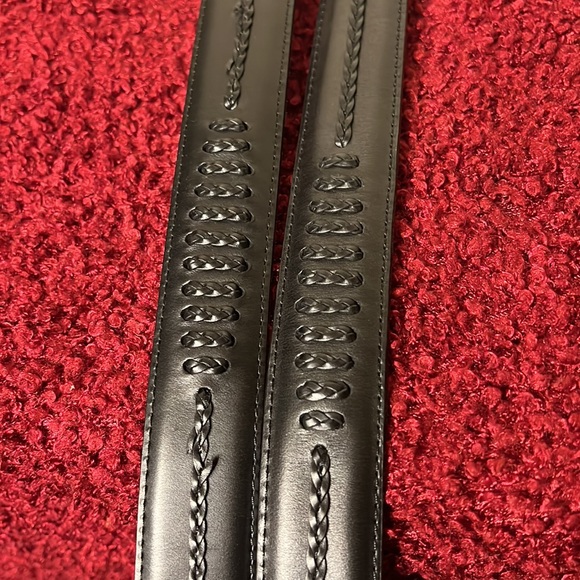 Onyx Brighton Black Leather and Silver Belt Men’s Size 42” (Bundle of 2) - Picture 12 of 13